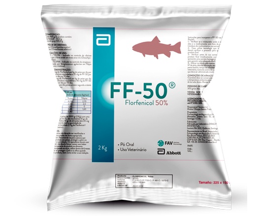 Florfenicol - bactericida para tratamento de doenças em peixes